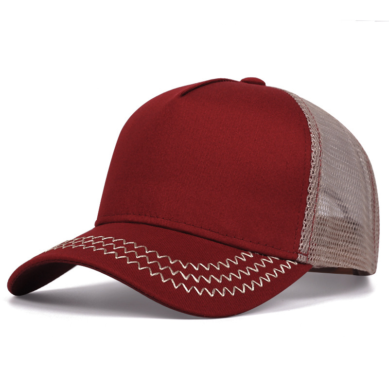 Custom Logo 5 Panel Camouflage Baseball Sports Trucker Mesh Hat Cap Supplier