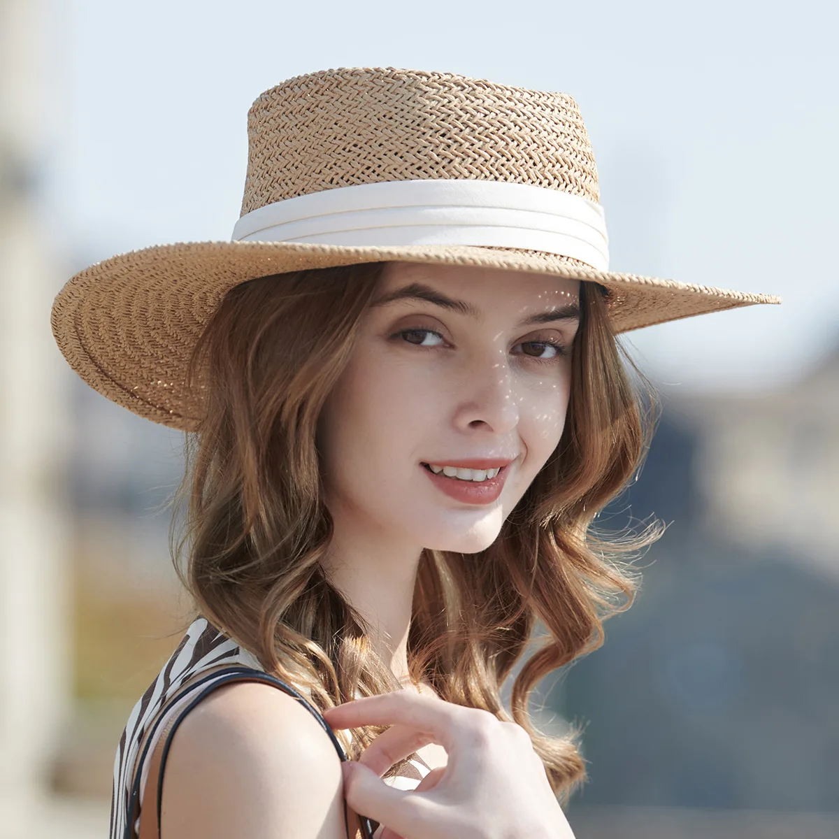 Buy Bulk Paper Rope Hand Woven Flat Boater Top Pork Pie Sombreros