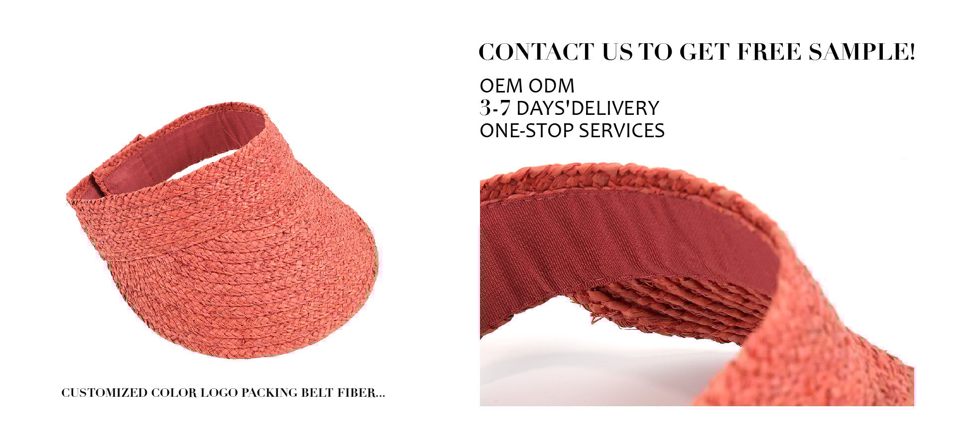 Sunshade Wide Brim Empty Top Raffia Straw Sun Visor Hats