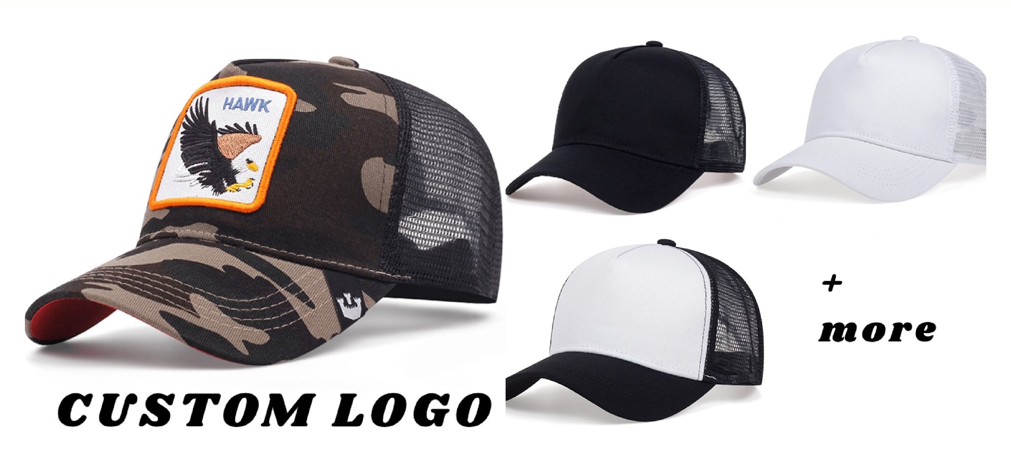 Custom Logo 5 Panel Camouflage Baseball Sports Trucker Mesh Hat Cap Supplier