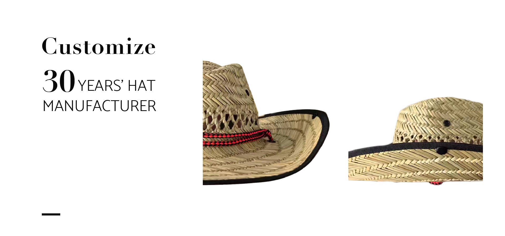 Custom Western Sun Surfing Men Beach Wide Brim Lifeguard life guard straw hat Supplier With Buckle
